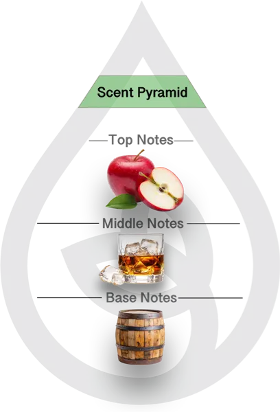 Scent Pyramid for Bottled-in-Bond Clean Fragrance