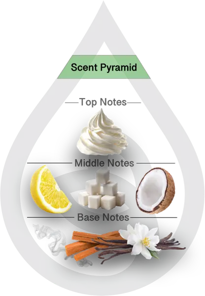 Scent Pyramid for Haupia Coconut CF + Hawaiian Sandalwood